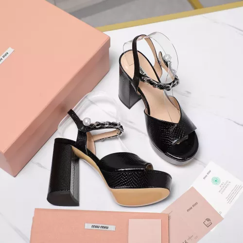Replica MIU MIU Sandal For Women #1306101 $125.00 USD for Wholesale