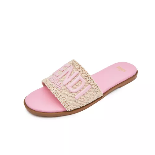 Replica Fendi Slippers For Women #1306138 $82.00 USD for Wholesale