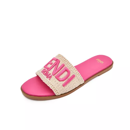 Replica Fendi Slippers For Women #1306139 $82.00 USD for Wholesale