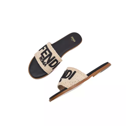 Replica Fendi Slippers For Women #1306152 $82.00 USD for Wholesale