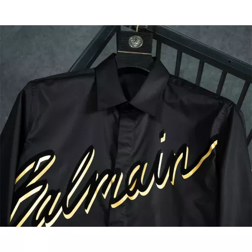 Replica Balmain Shirts Long Sleeved For Men #1306223 $48.00 USD for Wholesale