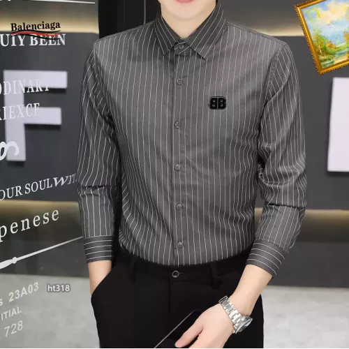 Replica Balenciaga Shirts Long Sleeved For Men #1306235 $40.00 USD for Wholesale