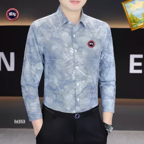 Replica Canada Goose Shirts Long Sleeved For Men #1306250 $40.00 USD for Wholesale