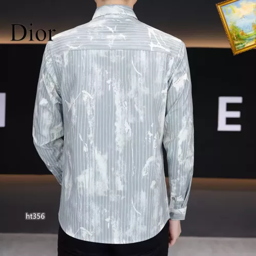 Replica Christian Dior Shirts Long Sleeved For Men #1306253 $40.00 USD for Wholesale