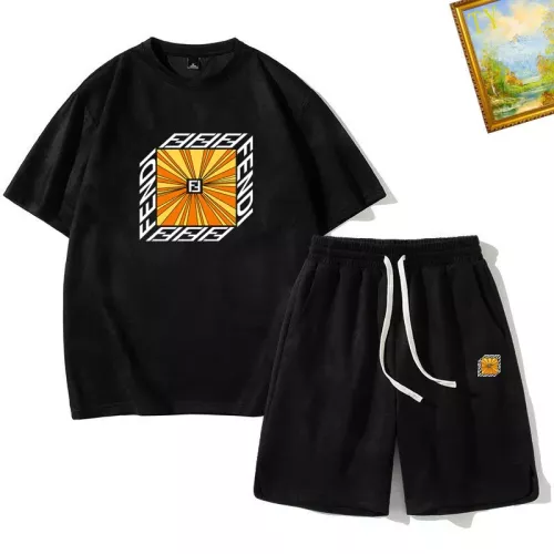 Fendi Tracksuits Short Sleeved For Men #1306384 $48.00 USD, Wholesale Replica Fendi Tracksuits