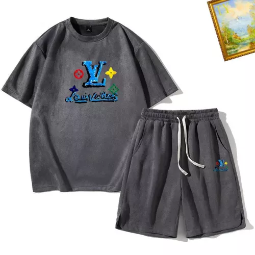 Louis Vuitton LV Tracksuits Short Sleeved For Men #1306394 $48.00 USD, Wholesale Replica Louis Vuitton LV Tracksuits