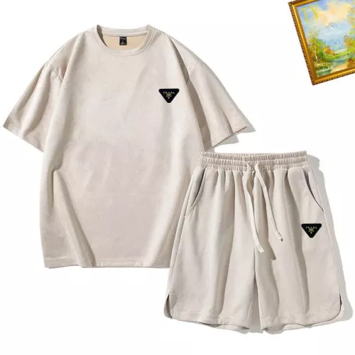 Prada Tracksuits Short Sleeved For Men #1306417 $48.00 USD, Wholesale Replica Prada Tracksuits