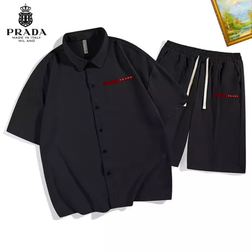 Prada Tracksuits Short Sleeved For Men #1306531 $48.00 USD, Wholesale Replica Prada Tracksuits