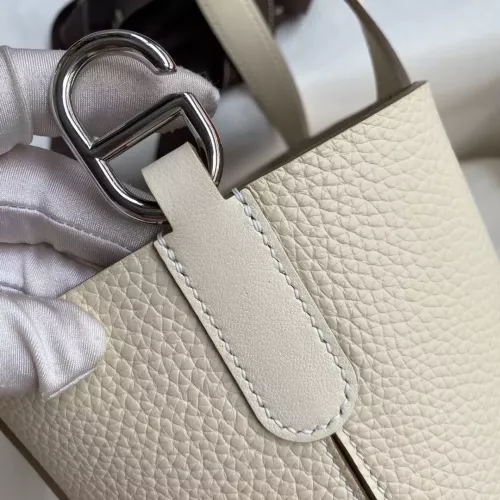 Replica Hermes AAA Quality Handbags In Silver For Women #1306552 $261.16 USD for Wholesale