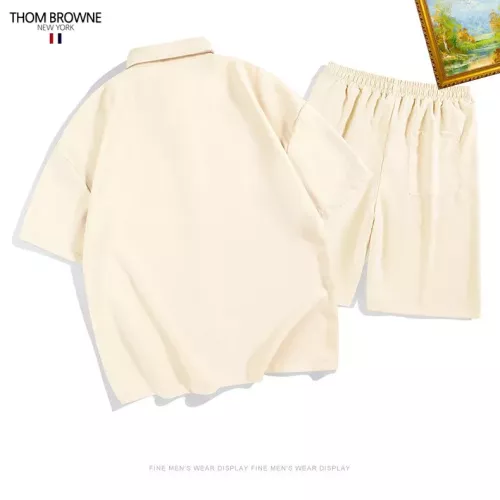 Replica Thom Browne TB Tracksuits Short Sleeved For Men #1306566 $48.00 USD for Wholesale