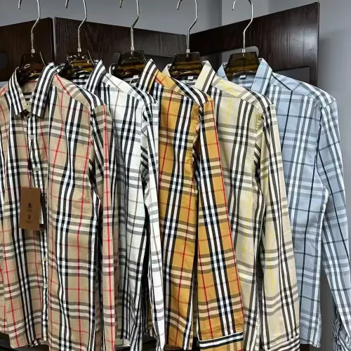 Replica Burberry Shirts Long Sleeved For Men #1307221 $42.00 USD for Wholesale