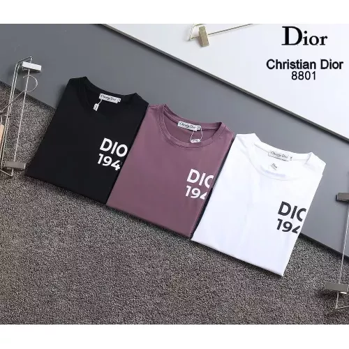 Replica Christian Dior T-Shirts Short Sleeved For Men #1307244 $29.00 USD for Wholesale