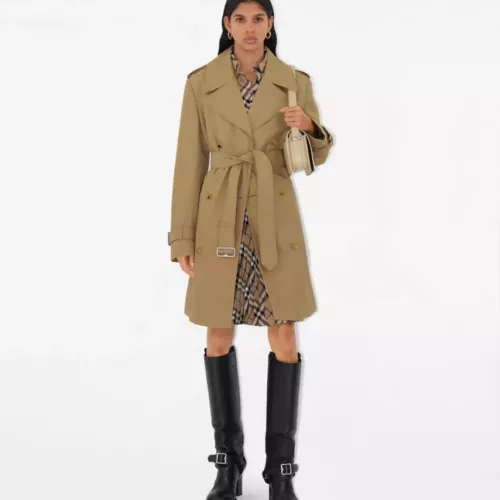 Replica Burberry Trench Coat Long Sleeved For Women #1307600 $170.00 USD for Wholesale
