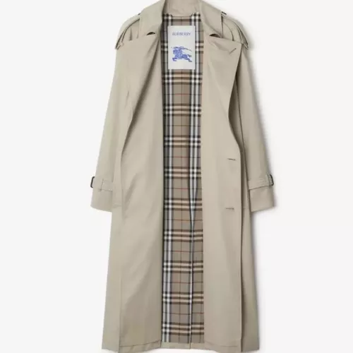 Replica Burberry Trench Coat Long Sleeved For Women #1307601 $202.00 USD for Wholesale