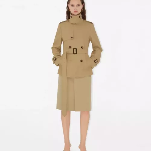Replica Burberry Trench Coat Long Sleeved For Women #1307603 $172.00 USD for Wholesale