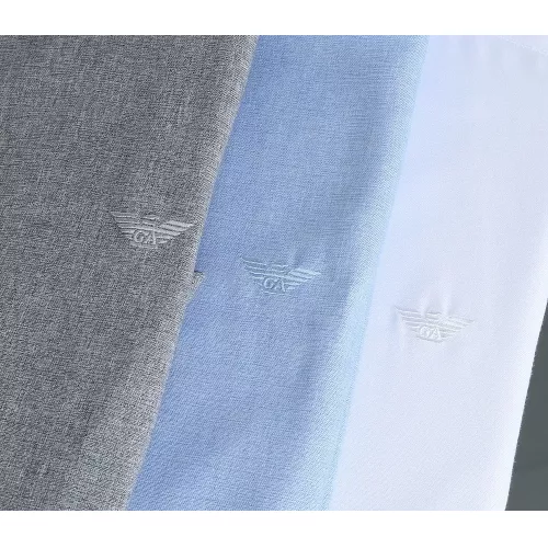 Replica Armani Shirts Long Sleeved For Men #1307615 $52.00 USD for Wholesale