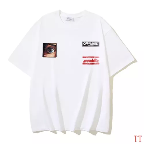 Off-White T-Shirts Short Sleeved For Unisex #1308431 $29.00 USD, Wholesale Replica Off-White T-Shirts
