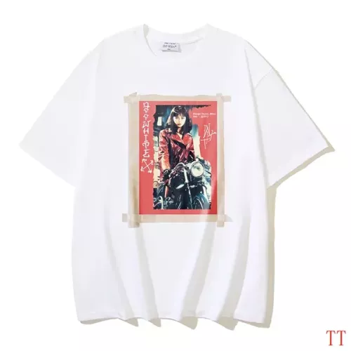 Off-White T-Shirts Short Sleeved For Unisex #1308435 $32.00 USD, Wholesale Replica Off-White T-Shirts