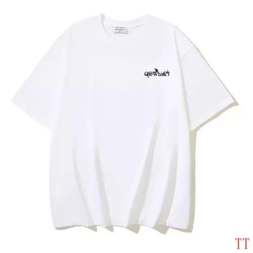 Replica Off-White T-Shirts Short Sleeved For Unisex #1308445 $29.00 USD for Wholesale