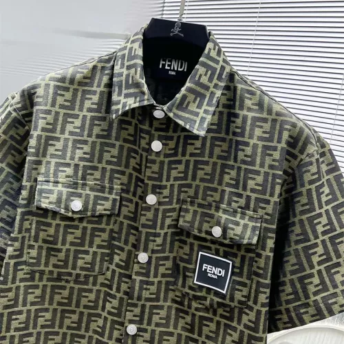 Replica Fendi Tracksuits Short Sleeved For Men #1308829 $82.00 USD for Wholesale