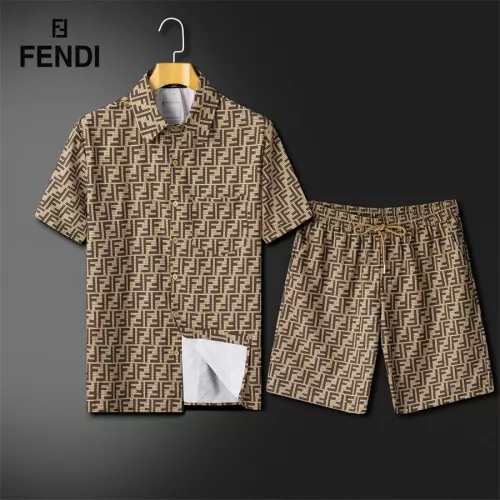 Fendi Tracksuits Short Sleeved For Men #1308871
