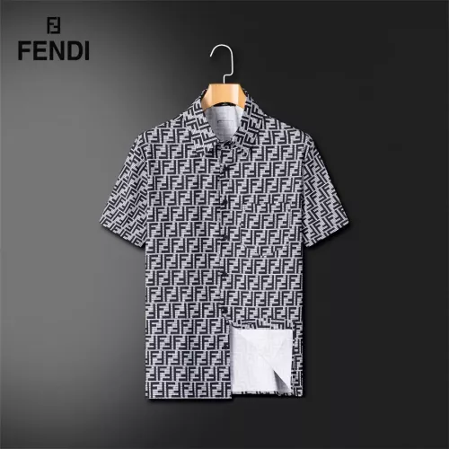 Replica Fendi Tracksuits Short Sleeved For Men #1308872 $72.00 USD for Wholesale
