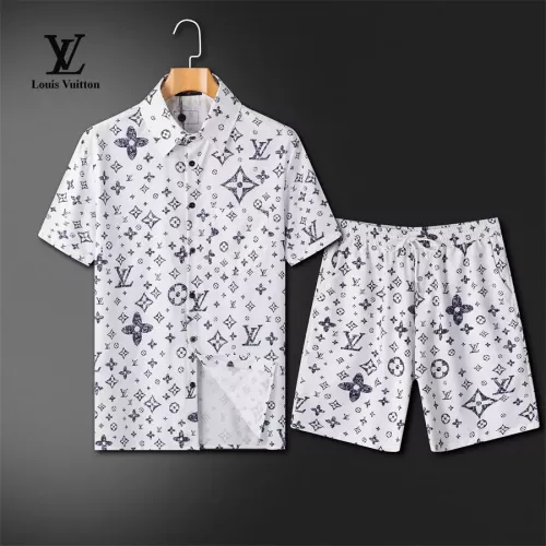 Louis Vuitton LV Tracksuits Short Sleeved For Men #1308875 $72.00 USD, Wholesale Replica Louis Vuitton LV Tracksuits