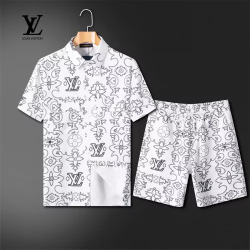 Louis Vuitton LV Tracksuits Short Sleeved For Men #1309005 $72.00 USD, Wholesale Replica Louis Vuitton LV Tracksuits