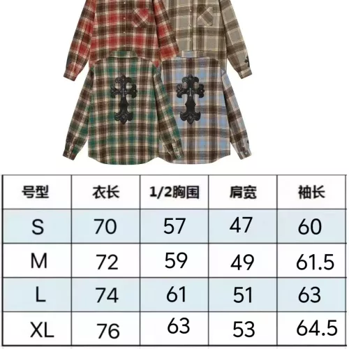 Replica Chrome Hearts Shirts Long Sleeved For Unisex #1309241 $52.00 USD for Wholesale