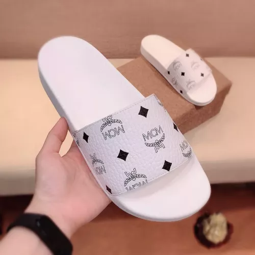 Replica MCM Slippers For Men #1309445 $42.00 USD for Wholesale