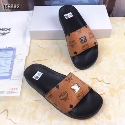 Replica MCM Slippers For Men #1309458 $42.00 USD for Wholesale