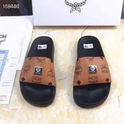 Replica MCM Slippers For Men #1309458 $42.00 USD for Wholesale