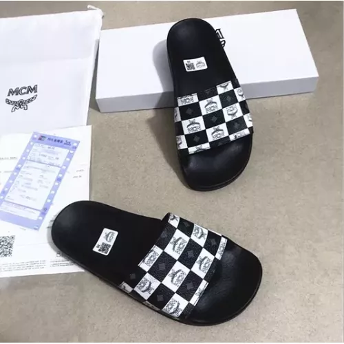 Replica MCM Slippers For Men #1309478 $42.00 USD for Wholesale