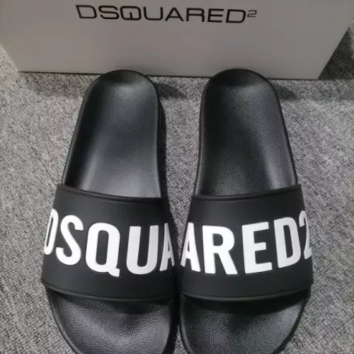 Dsquared Slippers For Men #1309628 $42.00 USD, Wholesale Replica Dsquared Slippers