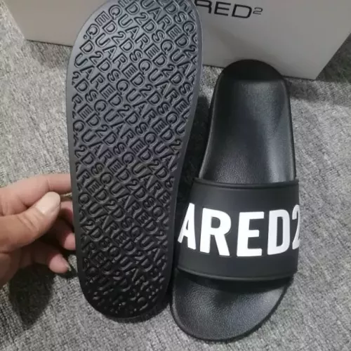 Replica Dsquared Slippers For Men #1309628 $42.00 USD for Wholesale