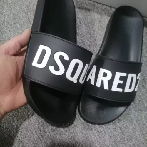 Replica Dsquared Slippers For Men #1309628 $42.00 USD for Wholesale