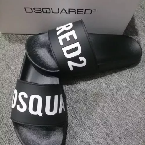 Replica Dsquared Slippers For Men #1309628 $42.00 USD for Wholesale