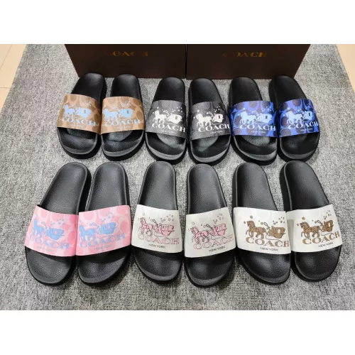 Replica Coach Slippers For Men #1309648 $42.00 USD for Wholesale
