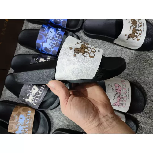 Replica Coach Slippers For Men #1309648 $42.00 USD for Wholesale