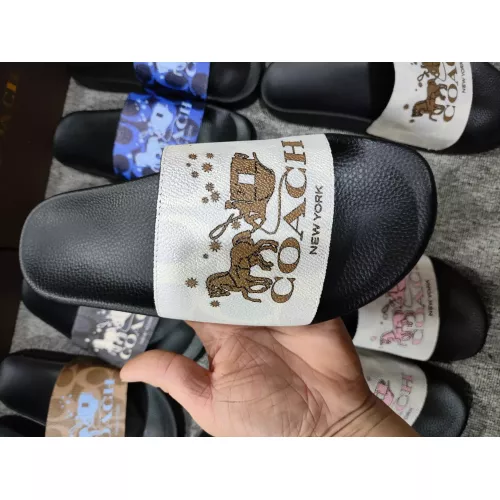 Replica Coach Slippers For Men #1309648 $42.00 USD for Wholesale