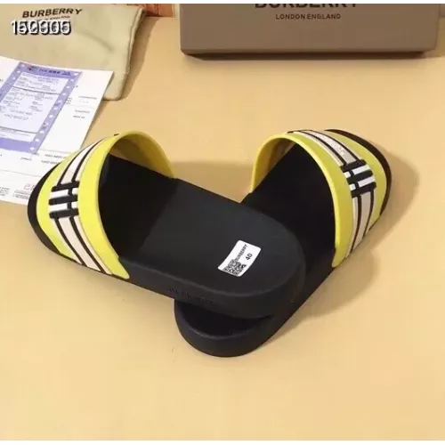 Replica Burberry Slippers For Men #1309710 $42.00 USD for Wholesale