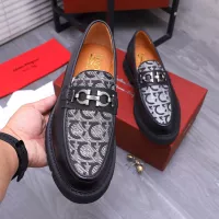 $118.00 USD Salvatore Ferragamo Leather Shoes For Men #1303778
