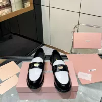 $98.00 USD MIU MIU Leather Shoes For Women #1305546