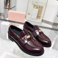 $98.00 USD MIU MIU Leather Shoes For Women #1305551