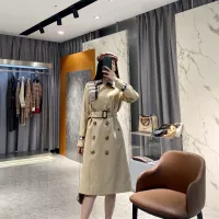 $192.00 USD Burberry Trench Coat Long Sleeved For Women #1307588