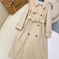 $195.00 USD Burberry Trench Coat Long Sleeved For Women #1307595