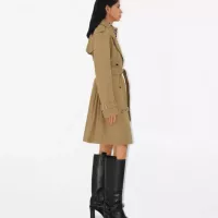 $170.00 USD Burberry Trench Coat Long Sleeved For Women #1307600