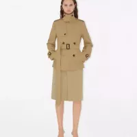 $172.00 USD Burberry Trench Coat Long Sleeved For Women #1307603
