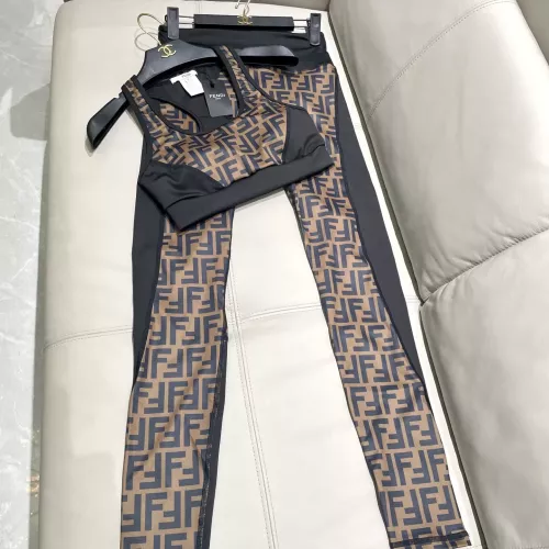 Replica Fendi Yoga Tracksuits Sleeveless For Women #1310118 $42.00 USD for Wholesale