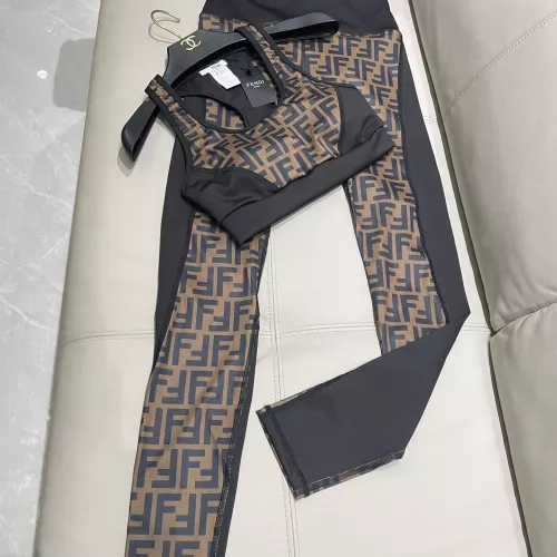 Replica Fendi Yoga Tracksuits Sleeveless For Women #1310118 $42.00 USD for Wholesale